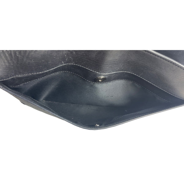 Vtg Coach Women's Black Leather N Canvas Crossbody Bag Sz M