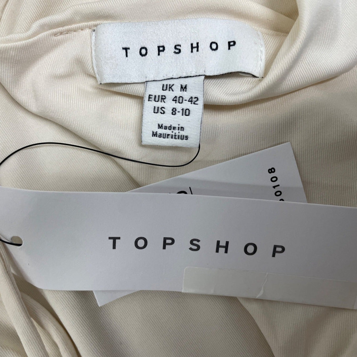White Halter Tie-Back Crop Top By Topshop - Size M - New
