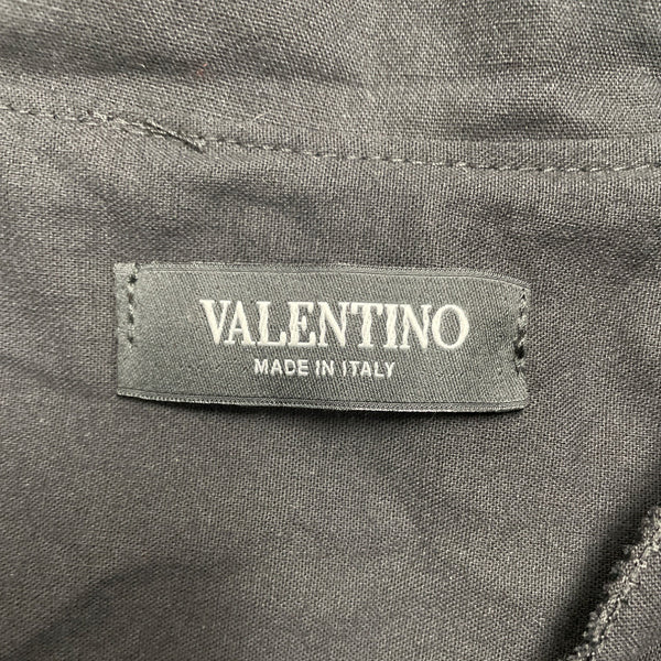 Valentino Womens Black Blouse Stylish Oversized Design Excellent Condition