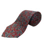 Vintage Brooks Brothers Red Silk Paisley Print Tie Silk 58 Inches Long