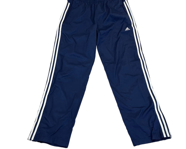 Adidas Men's Navy Lightweight Clima Proof Track Pants With Stripes on Side Sz L