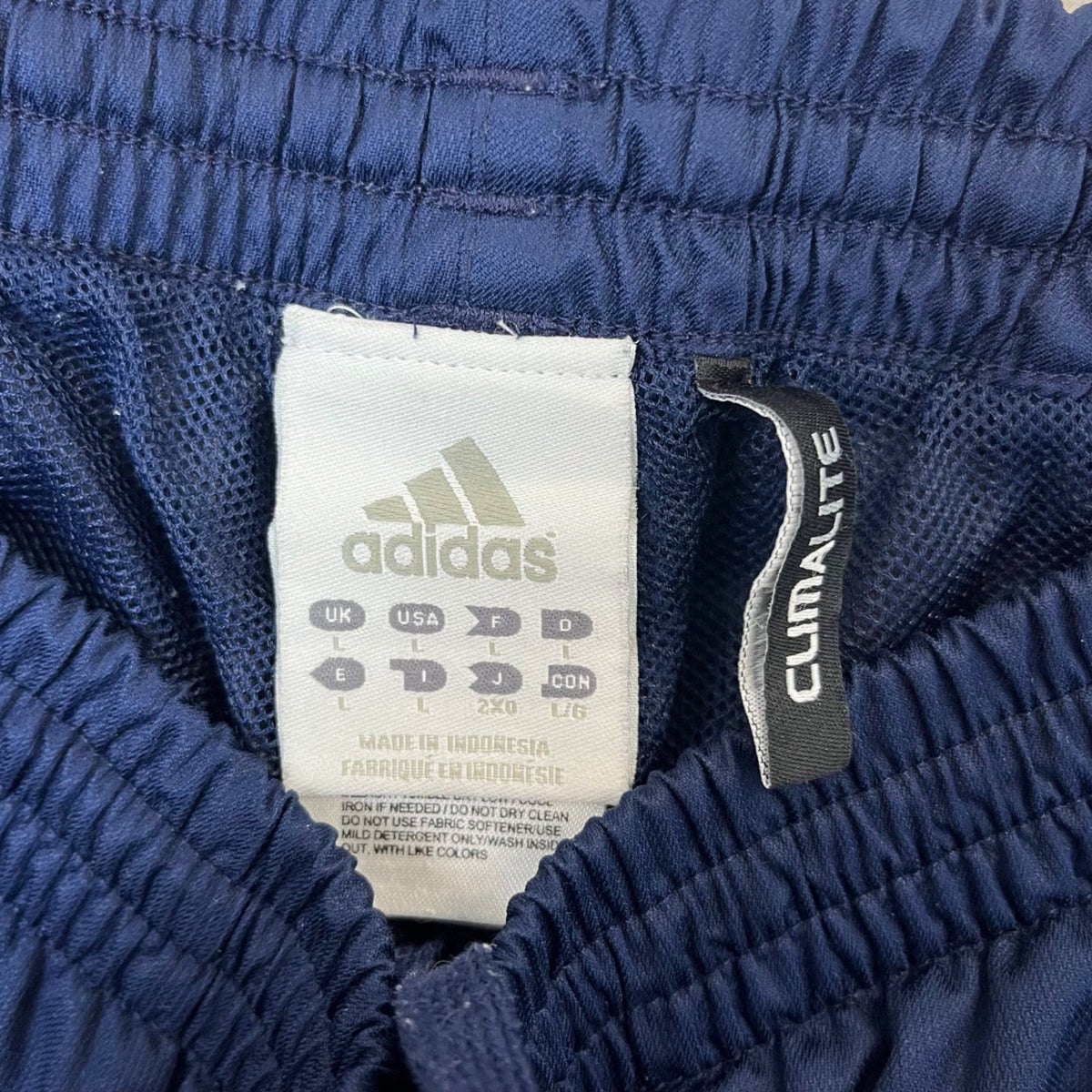 Adidas Men's Navy Lightweight Clima Proof Track Pants With Stripes on Side Sz L