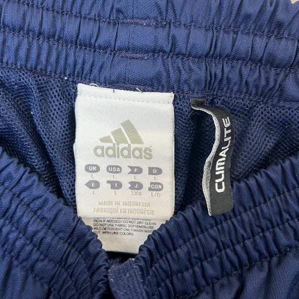 Adidas Men's Navy Lightweight Clima Proof Track Pants With Stripes on Side Sz L