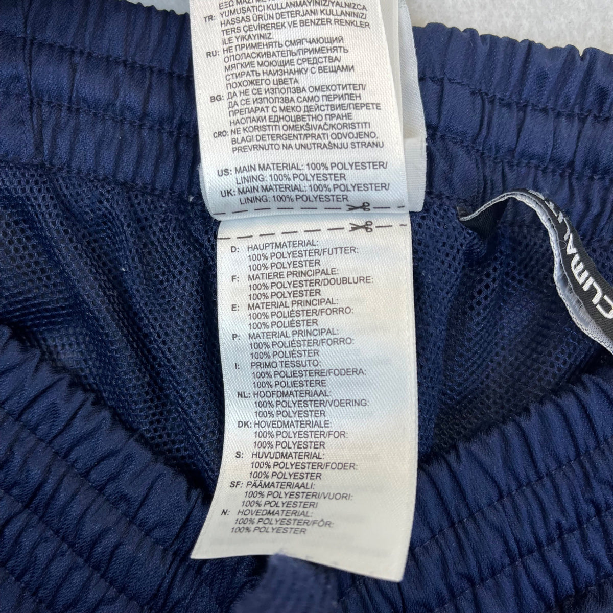 Adidas Men's Navy Lightweight Clima Proof Track Pants With Stripes on Side Sz L