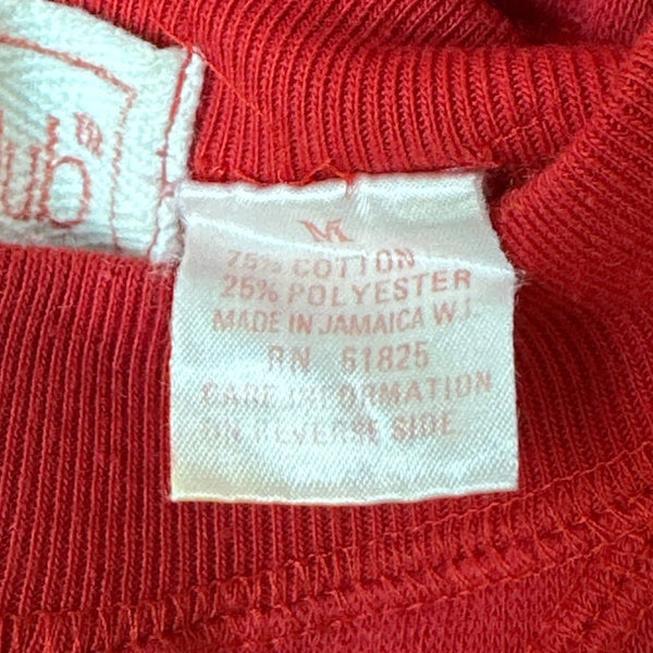 Vintage Shore Club Red Sz M Embroidered Sheep Crewneck Sweater