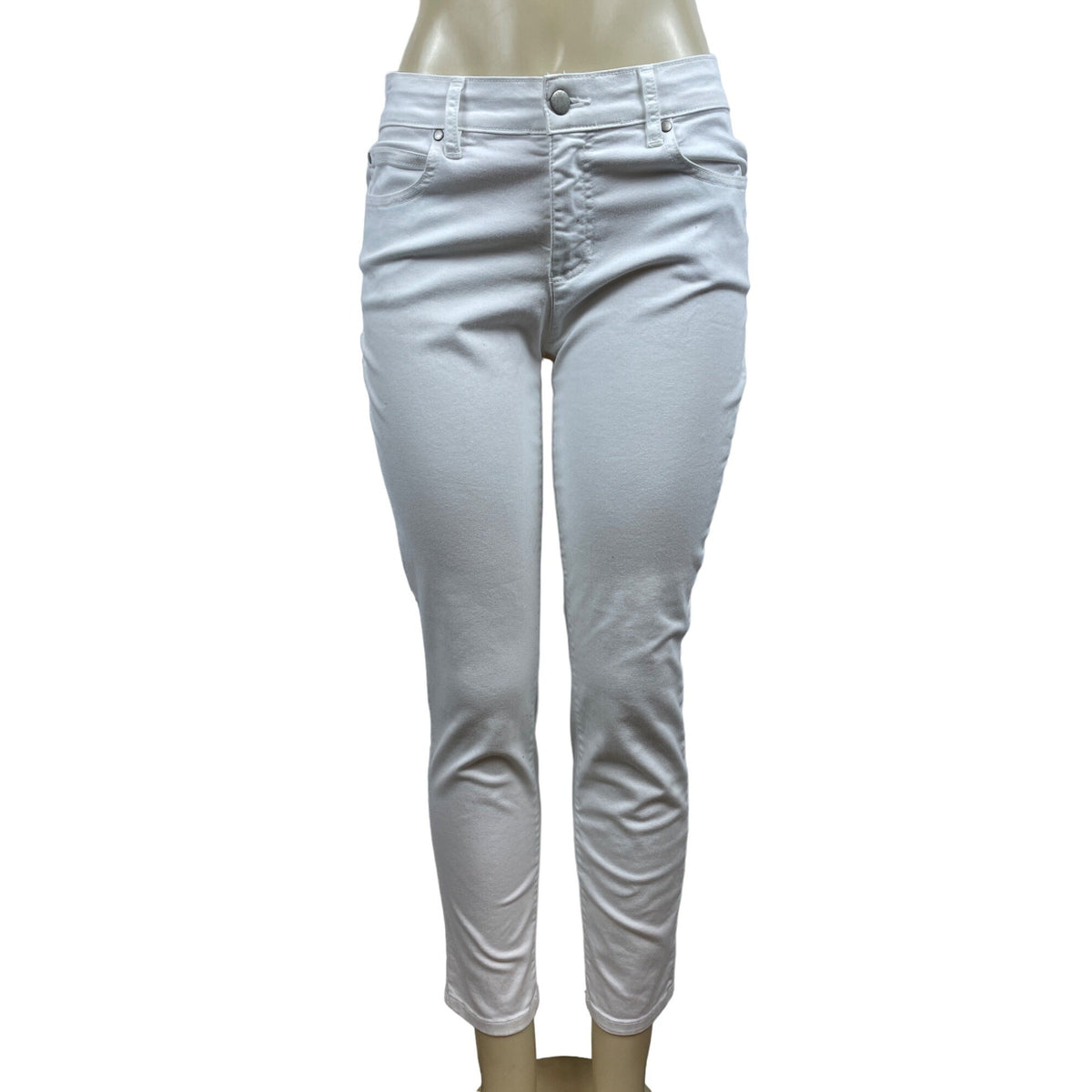 Elieen Fisher Women's White Skinny Jeans Sz 6