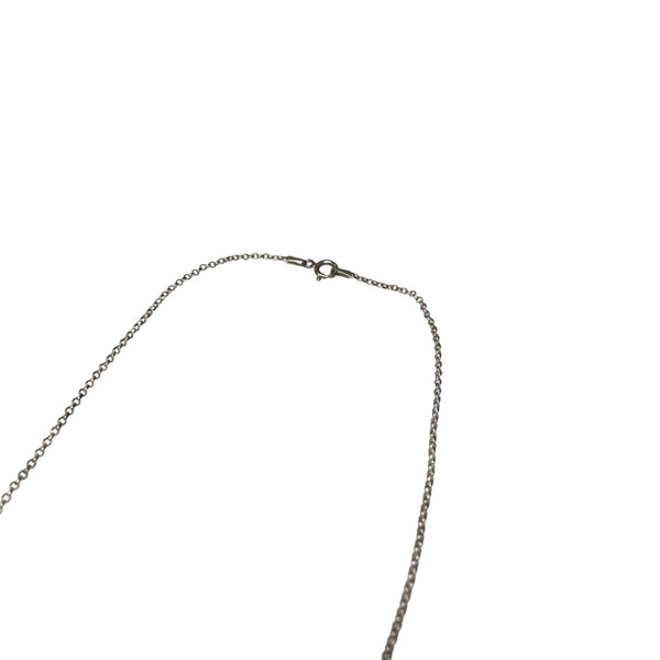 Sterling Silver Womens Silver Heart Pendant Necklace "Love You" Design Delicate Style