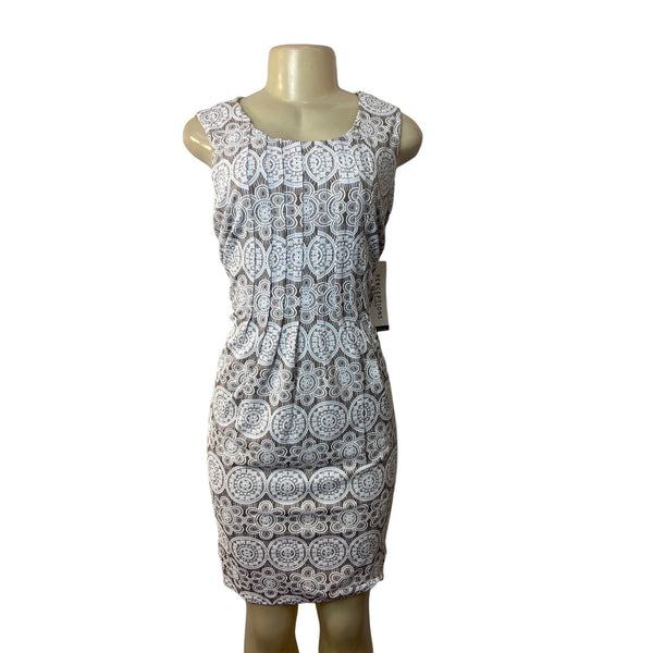 Perceptions Women's White Sheath Dress Sz L - NWT