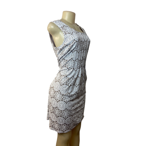 Perceptions Women's White Sheath Dress Sz L - NWT