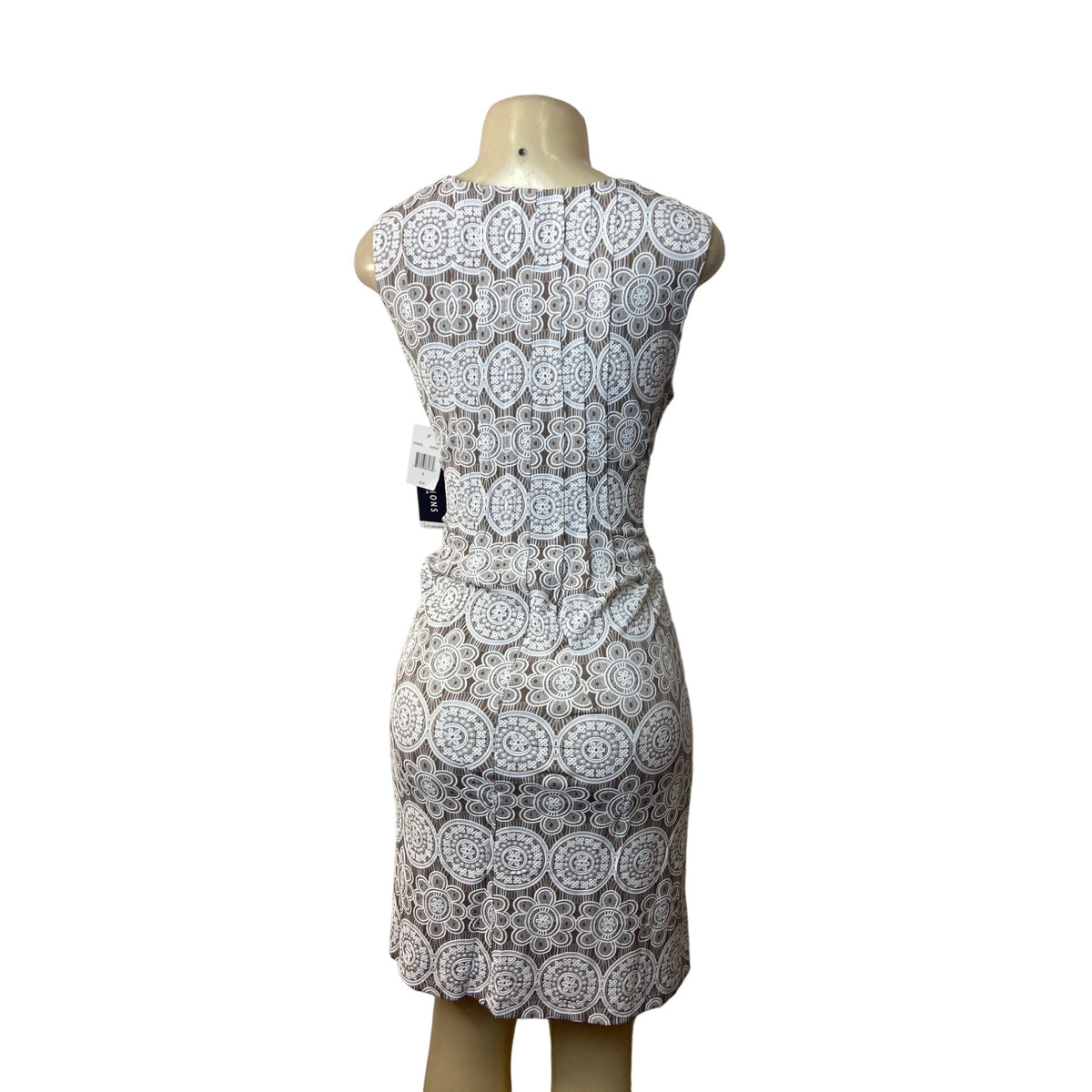 Perceptions Women's White Sheath Dress Sz L - NWT