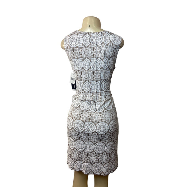 Perceptions Women's White Sheath Dress Sz L - NWT