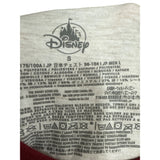 Disney Mens White & Burgundy Cotton/Polyester Mickey Mouse Ringer Graphic Tee S