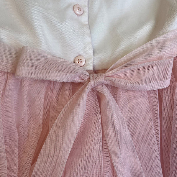 Jona Michelle Baby Girl Pink Floral Tulle Party Dress Sleeveless Sz 5
