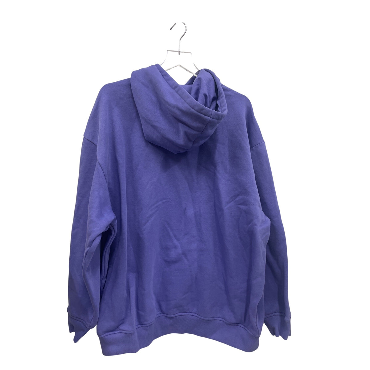 Adidas Mens Purple Cotton Hoodie Large L Pullover Logo Kangaroo Pocket Casual Wear