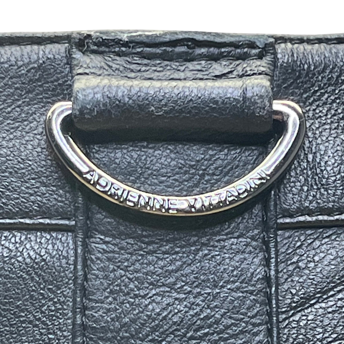 Adrienne Vittadini Women’s Black Leather Knee-High Almond Toe Sunny Boots Sz 6M