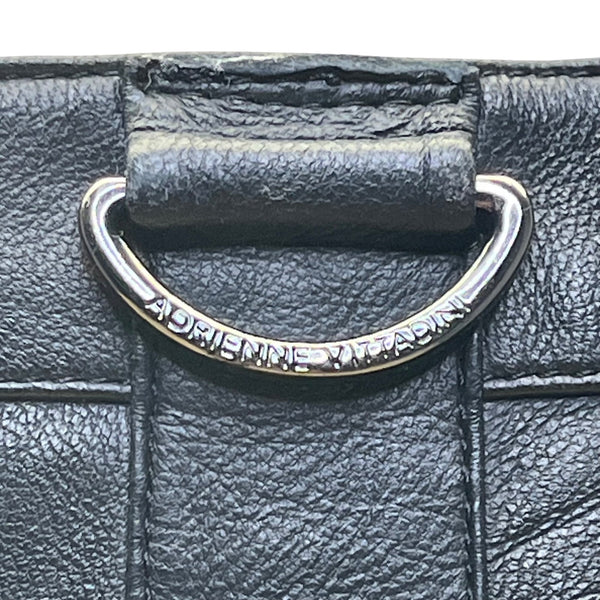 Adrienne Vittadini Women’s Black Leather Knee-High Almond Toe Sunny Boots Sz 6M