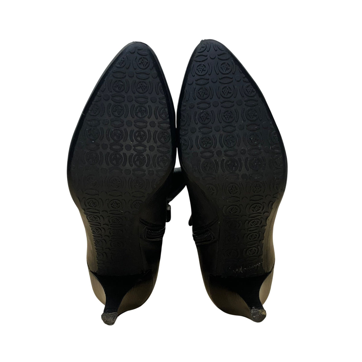 Adrienne Vittadini Women’s Black Leather Knee-High Almond Toe Sunny Boots Sz 6M