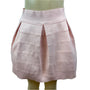 Honey Punch Light Pink Textured & Pleated Mini Bubble Skirt Size L