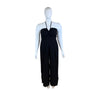 Eloquii Womens Black Halter Neck Jumpsuit Sleeveless Wide Leg Tie Back Sz 16