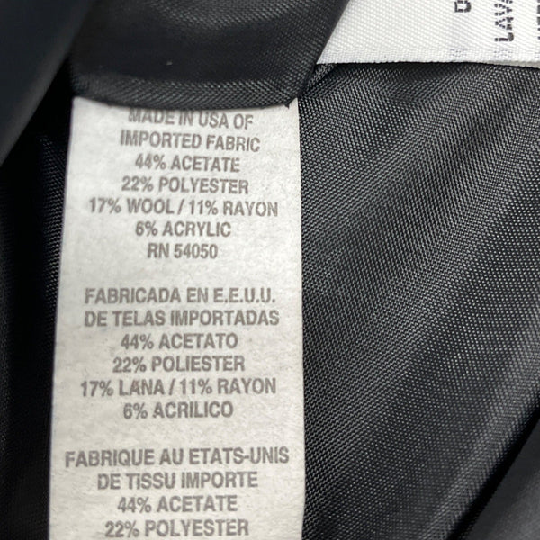 Christian Dior Women's Black Notched Collar Design Blazer