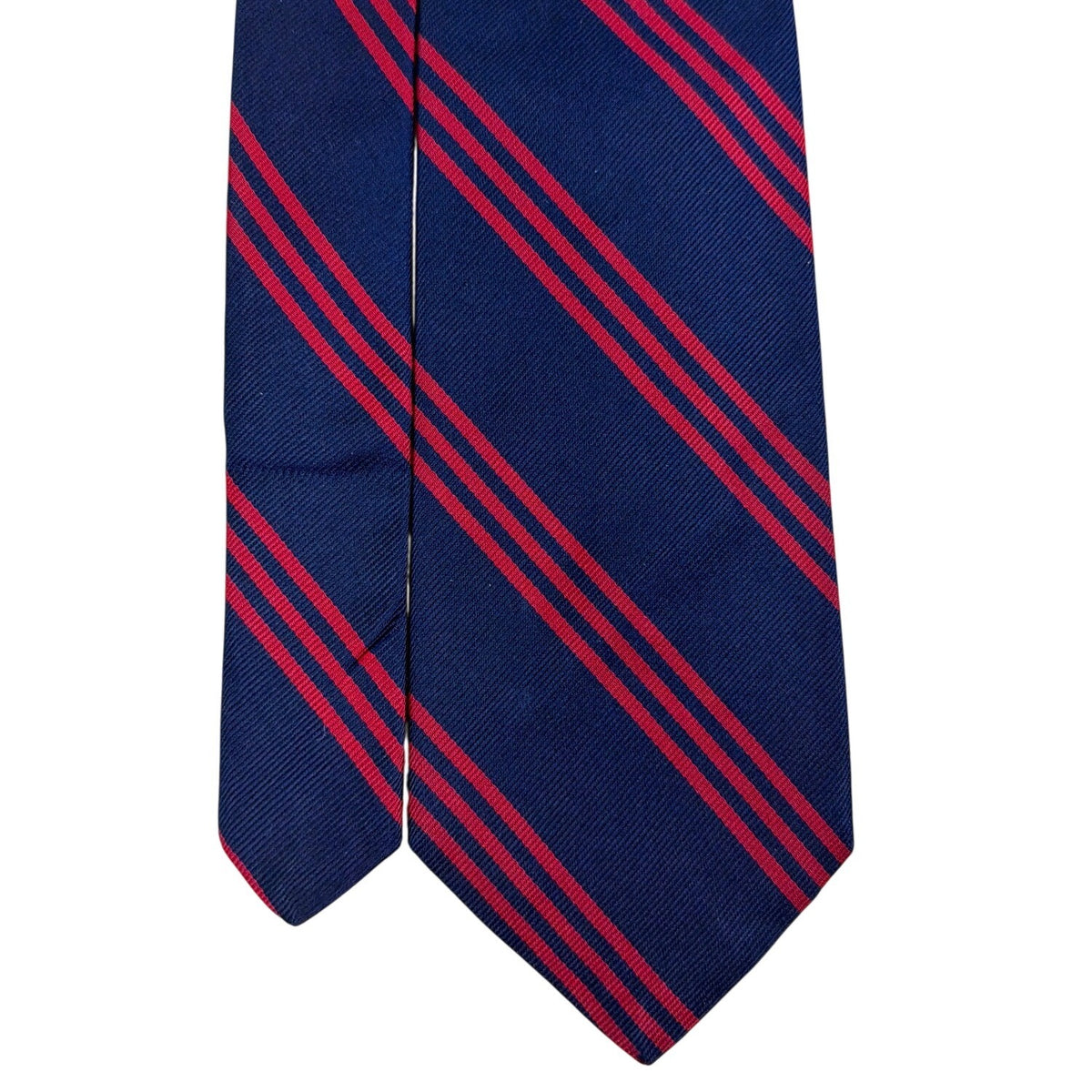 Vintage Brooks Brothers Navy & Red Silk Striped Tie All Season Classic