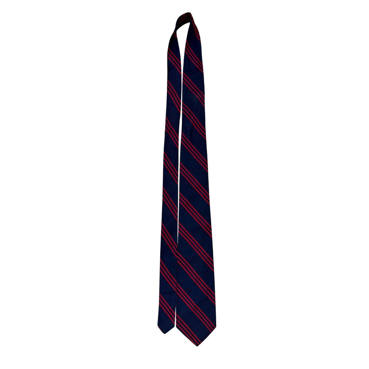 Vintage Brooks Brothers Navy & Red Silk Striped Tie All Season Classic