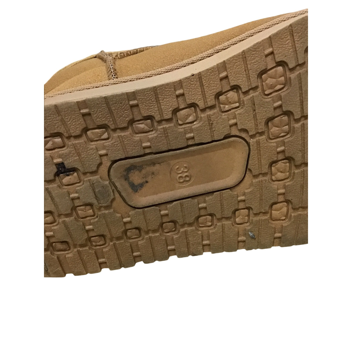 Sport Best Fashion Womens Brown Faux Suede & Faux Shearling Winter Boots Size 38