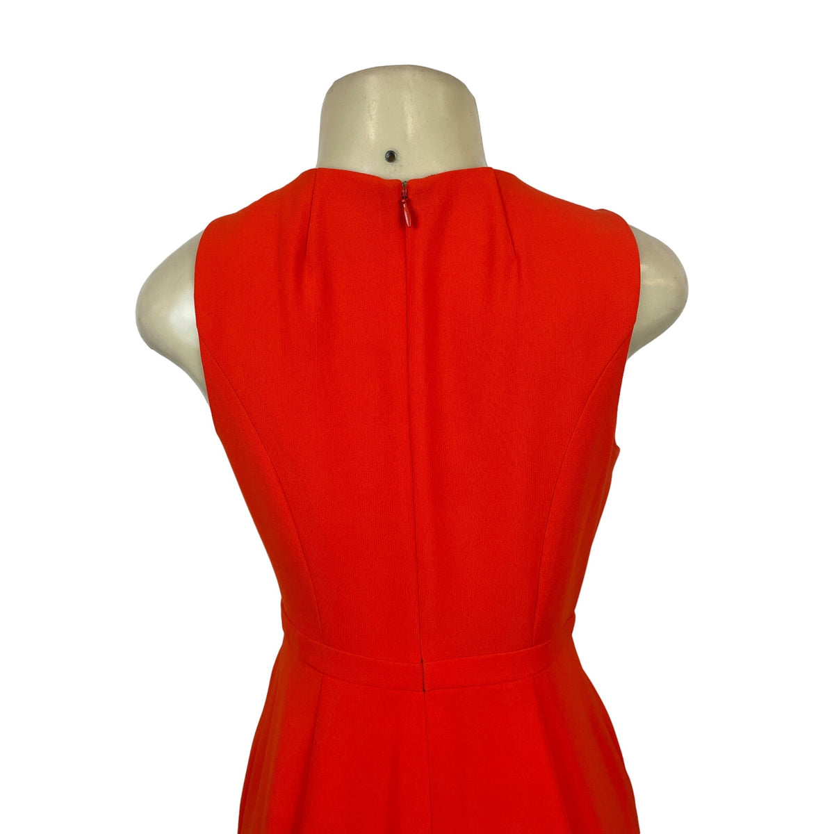 J.Crew Women's Orange Scallop Crepe Dress Sz 2