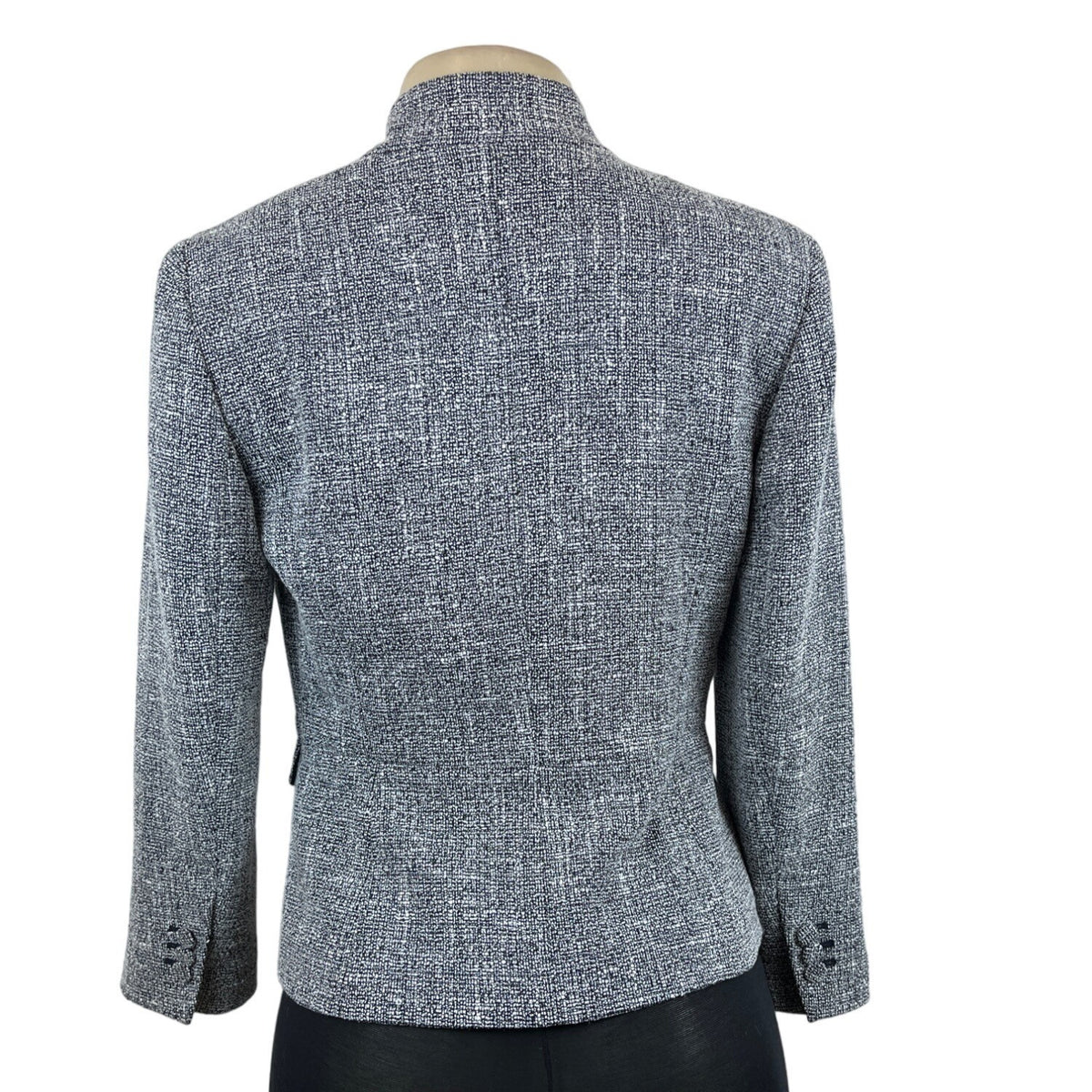 Ann Taylor Women's Grey Collarless Blazer Sz 2 (EUR 32) - NWT