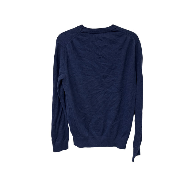 Banana Republic Mens Navy Cotton Cashmere Crewneck Sweater Medium Soft Knit Pullover
