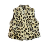 Widgeon Baby Leopard Print Faux Fur Vest Brown & Animal Pattern Size18M - New