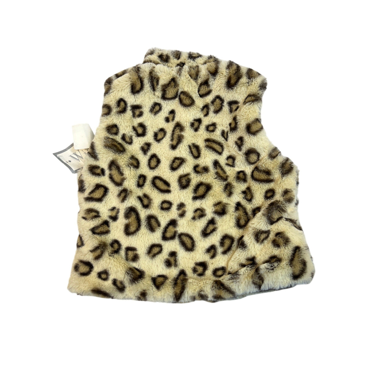 Widgeon Baby Leopard Print Faux Fur Vest Brown & Animal Pattern Size18M - New
