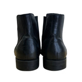 J. Murphy Men’s Black Leather Slip-On Style Twin Gore Ankle Boots Size 12M