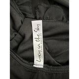 Lucy In The Sky Women’s Black Mini Dress With Ruffle & Tie Straps Small