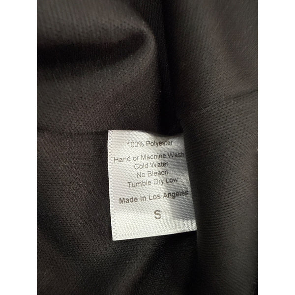 Lucy In The Sky Women’s Black Mini Dress With Ruffle & Tie Straps Small