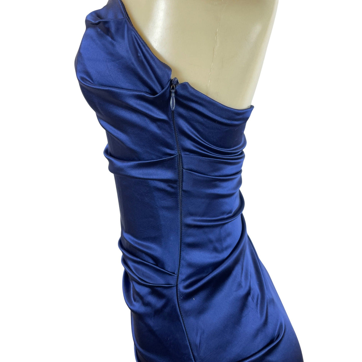 Nicole Hiller Collection Strapless Navy Blue Cocktail Dress Size 4