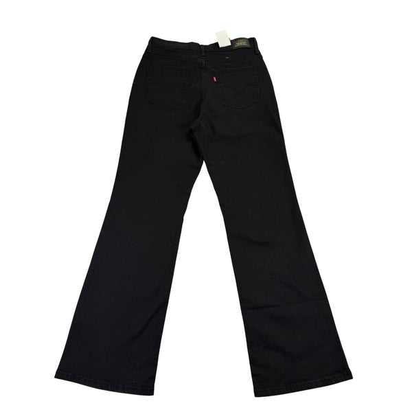 Levis Womens Black Denim Boot Cut 512 Jeans Mid Rise Stretch Sz10 Medium