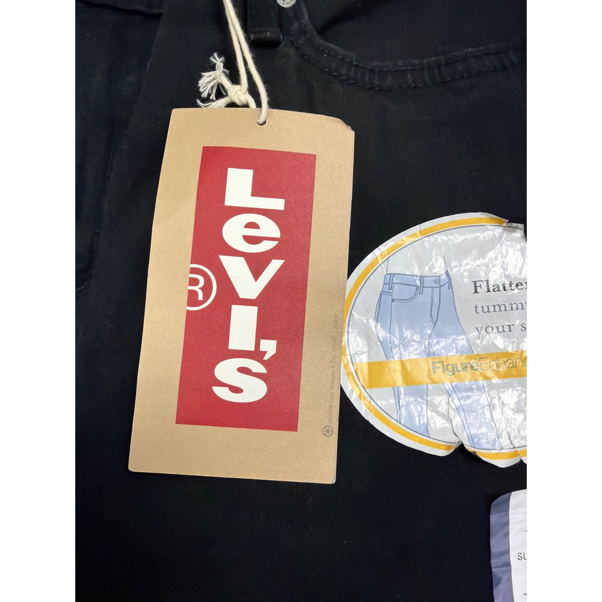 Levis Womens Black Denim Boot Cut 512 Jeans Mid Rise Stretch Sz10 Medium