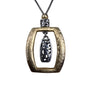 Betsey Johnson Womens Gold Tone & Silver Tone Pendant Necklace Adjustable Chain