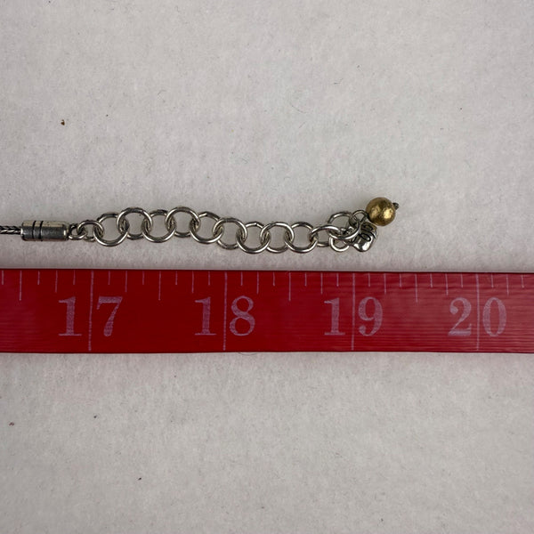 Betsey Johnson Womens Gold Tone & Silver Tone Pendant Necklace Adjustable Chain