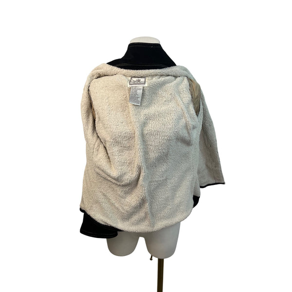 For Joseph Fortune Women's Black Denim Jacket With White Stitching Size M