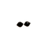 Black & Silver Square Stud Earrings