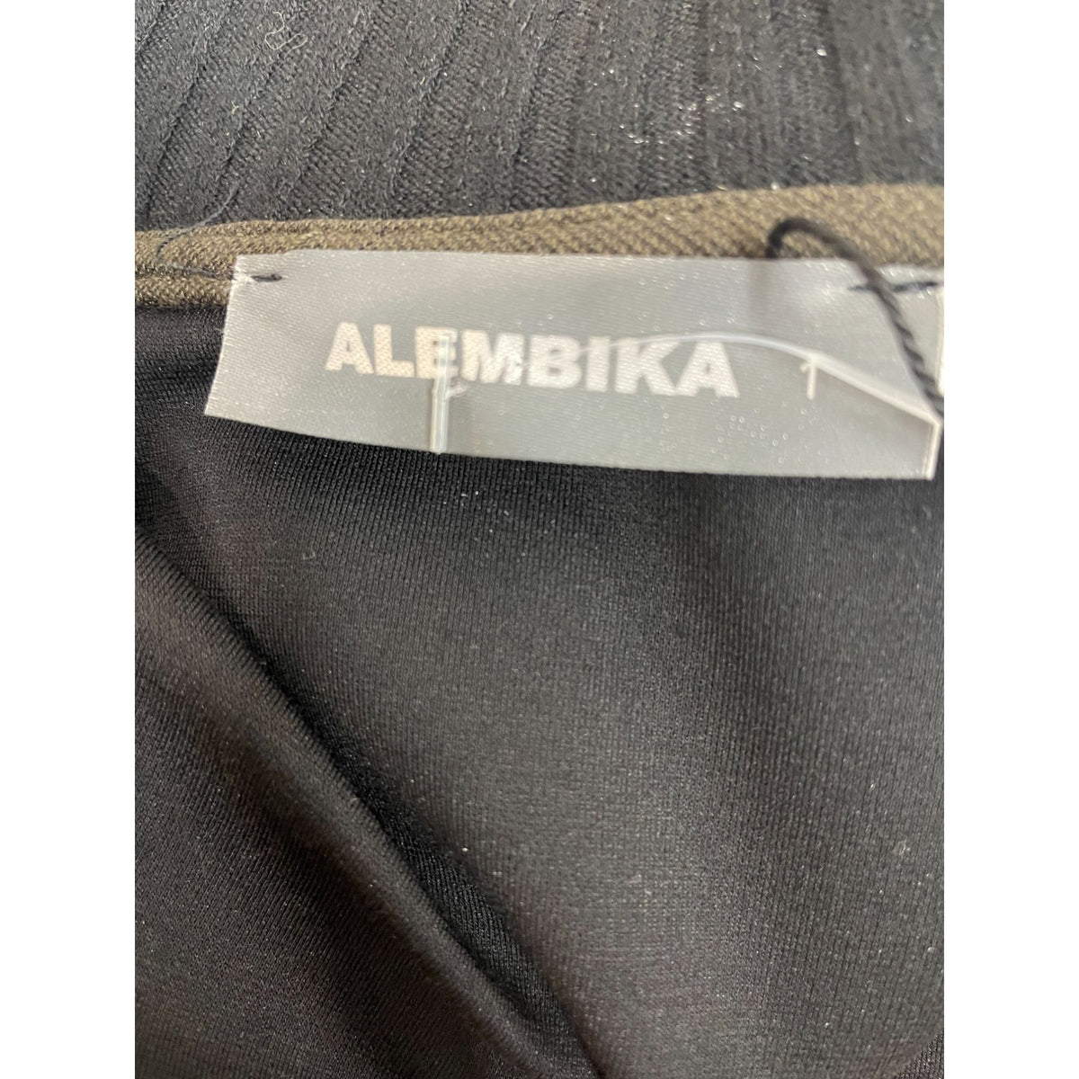 Alembika Women's Button Down Boho Black and Dark Green Jacket Size XS -NWT