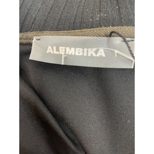 Alembika Women's Button Down Boho Black and Dark Green Jacket Size XS -NWT