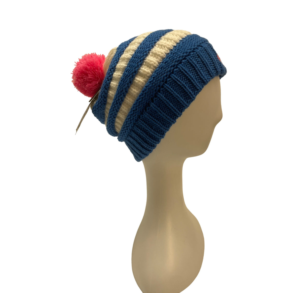 Overwatch Women's White and Blue Beanie Hat  One Size - NWT