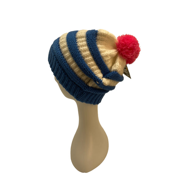 Overwatch Women's White and Blue Beanie Hat  One Size - NWT