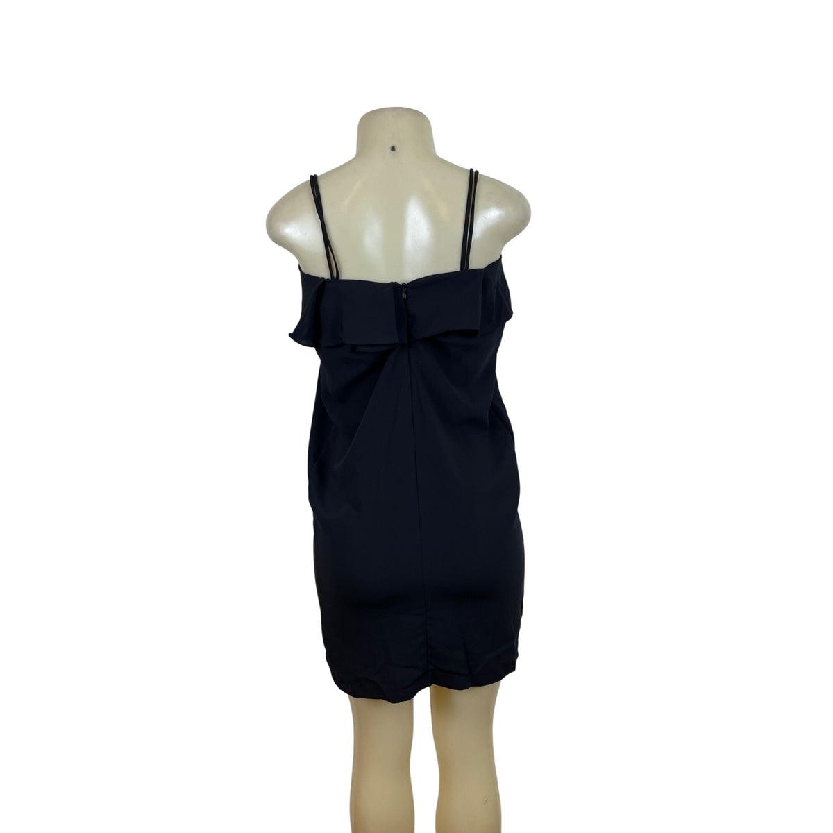 Youdah Womens Black Strapless Ruffled Dress