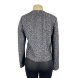 Loft Womens Gray Textured KnitLong Sleeve Jacket Size 2
