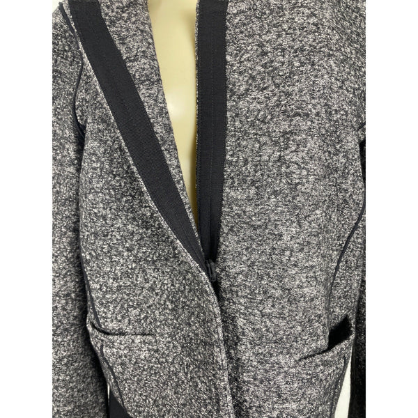Loft Womens Gray Textured KnitLong Sleeve Jacket Size 2