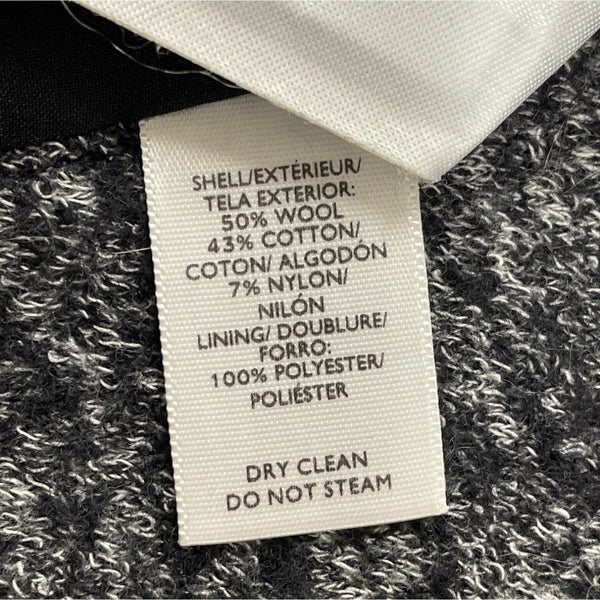 Loft Womens Gray Textured KnitLong Sleeve Jacket Size 2